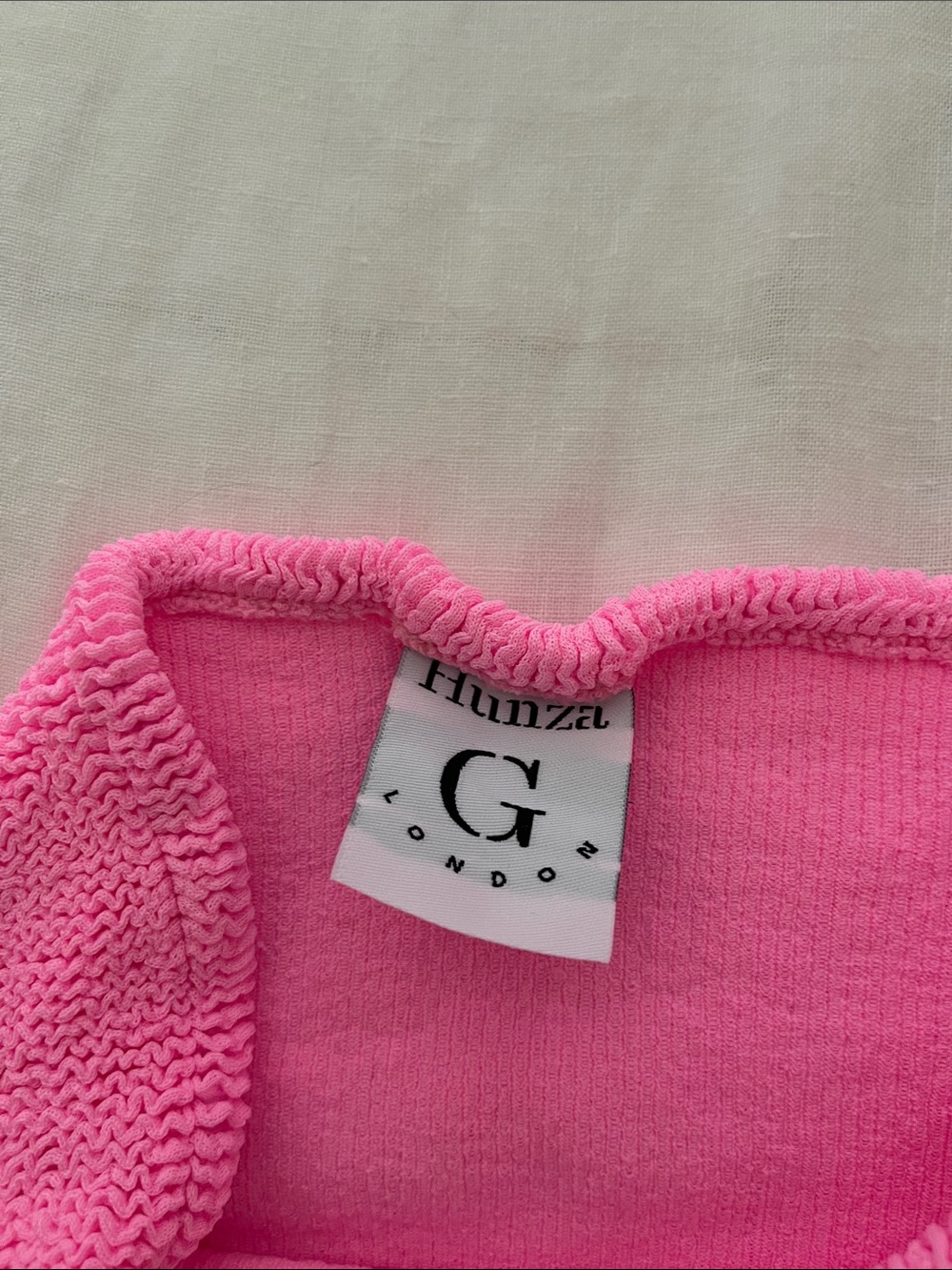 Hunza G Bubblegum Tube Top / Mini Skirt - Picture 2 of 3